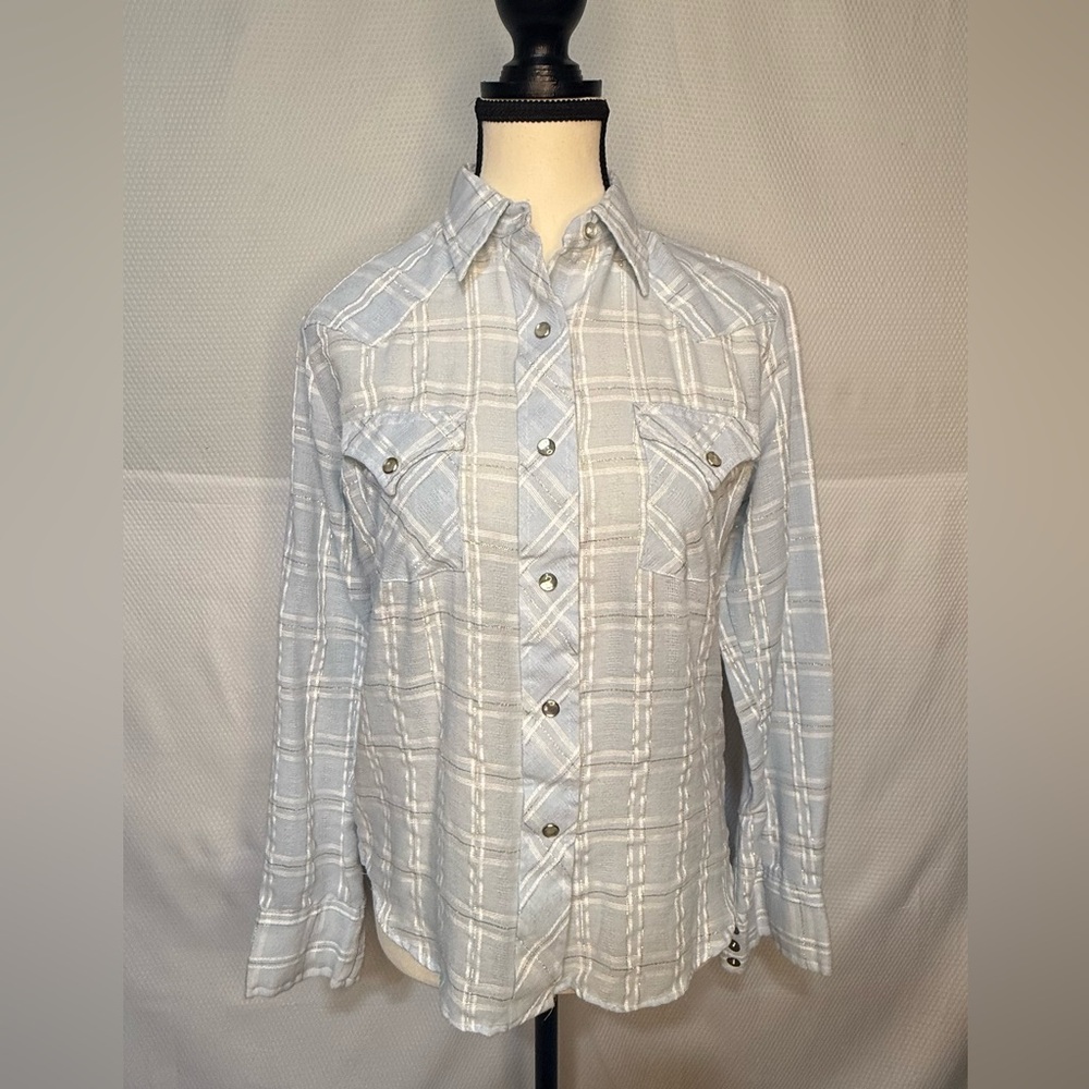 Ely Plains Vintage Pearl Snap Button Shirt